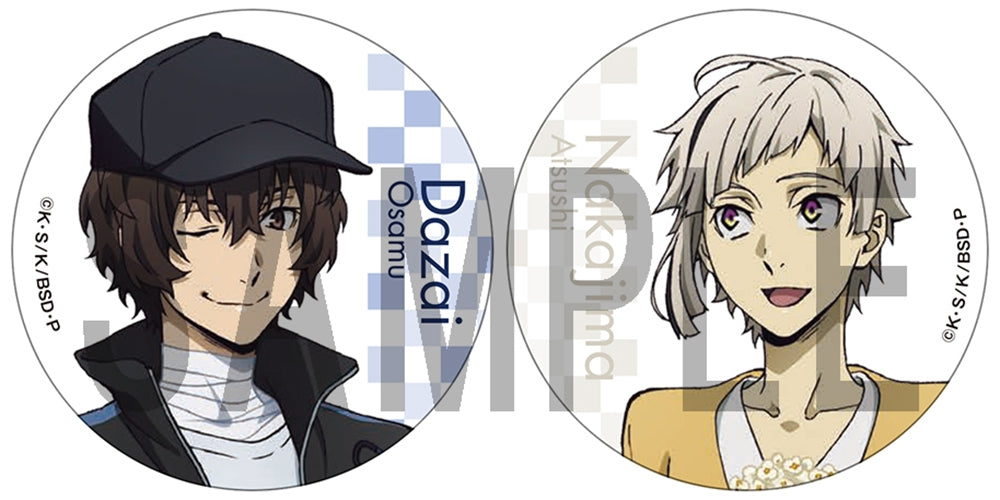 文豪ストレイドッグス　缶バッジセット（中島敦＆太宰治） badge