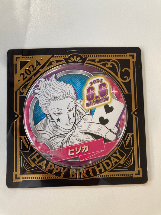 『HUNTER×HUNTER』バースデイ缶バッジ　ヒソカ (池袋)