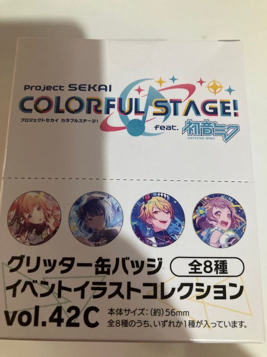 プロジェクトセカイ カラフルステージ！ feat. 初音ミク グリッター缶バッジ イベントイラストコレクション vol.42 C (池袋)