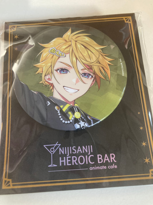 【Animate Cafe】にじさんじ（HEROES） 台紙付きBIG缶バッジ ユウ Q ウィルソン(池袋)