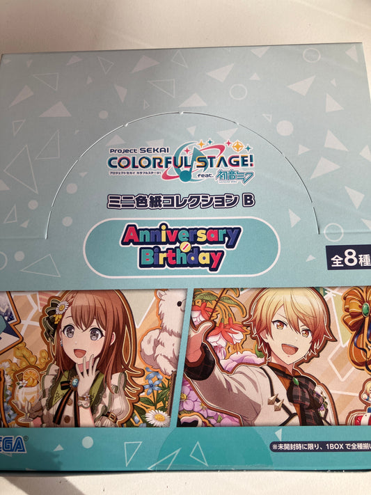 プロジェクトセカイ カラフルステージ！ feat. 初音ミク Anniversary/Birthdayイラスト2022-2023 ミニ色紙コレクション B MORE MORE JUMP！＆ワンダーランズ×ショウタイム (池袋)