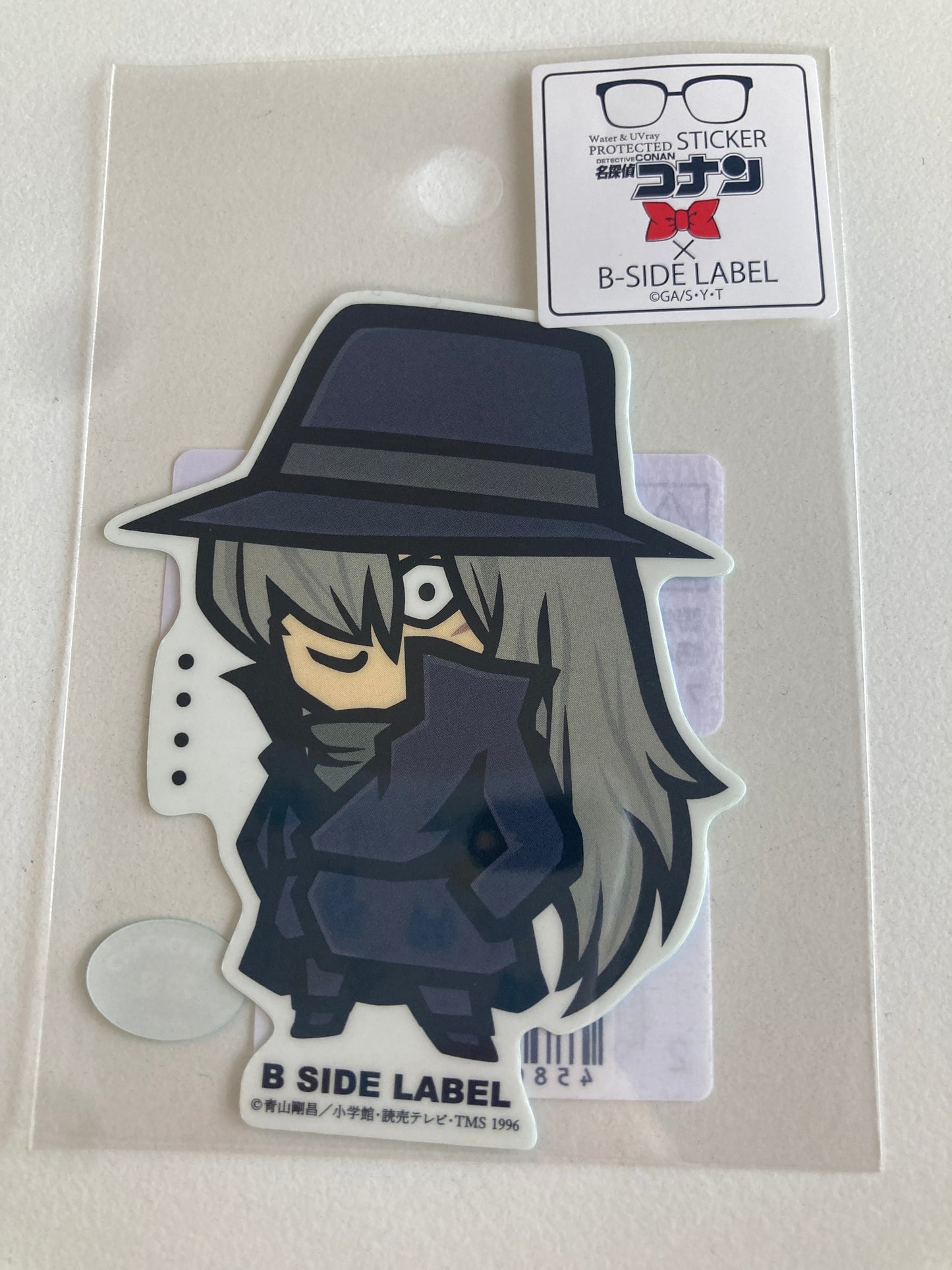 B-SIDE LABELステッカー　(名探偵コナン)ジン｢・・・・｣ (池袋)
