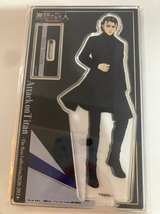 進撃の巨人ｘカラオケの鉄人（Black formal）アクリルスタンド　エレン(Agf)(池袋)