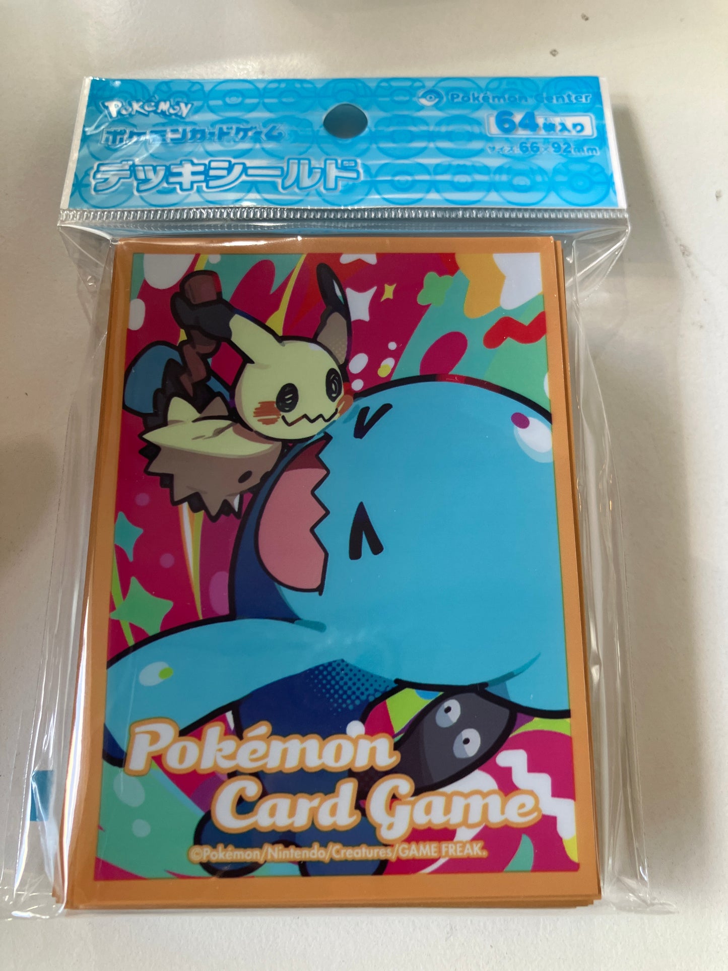 ポケモンカードゲーム デッキシールド ミミッキュ＆ソーナンス【オレンジ】