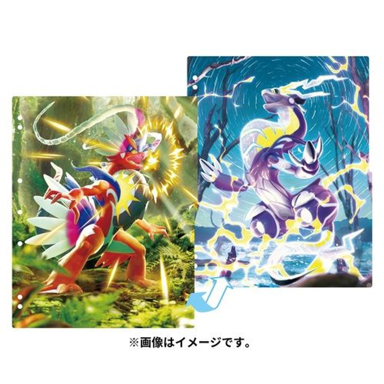 Pokemon Center Original TCG Collection Binder Inserts - Koraidon &amp; Miraidon