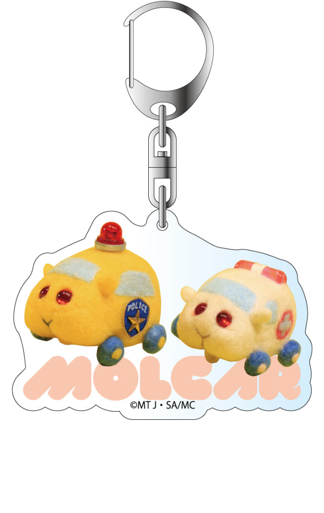 PUI PUI モルカー アクリルキーホルダー パトモルカー・救急モルカー