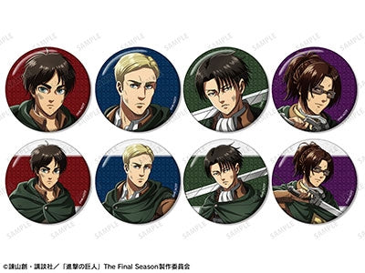 進撃の巨人 描き下ろし 戦いの後でver. トレーディンググリッター缶バッジ(池袋)