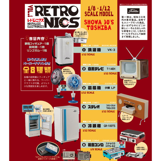 エフトイズ 1/8・1/12 レトロニクス （全8種）toys candy