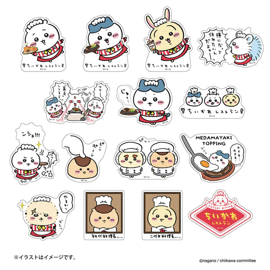 Chikawa Chikawa Restaurant Clear sticker collection that can be attached to smartphones (15 types in total) sticker