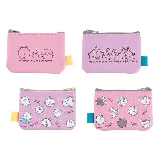 Nagano Characters 2-piece set pouch (pink x purple) kh.bags