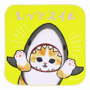 mofusand サメにゃんたちの ハンドタオル(レッツスイム)
