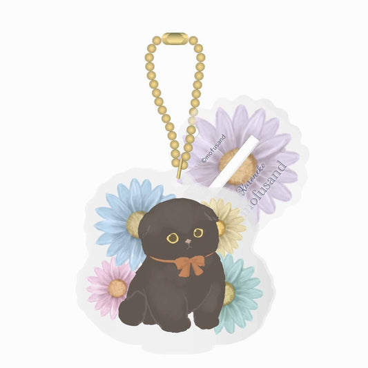 mofusand もふもふストア アクスタにもなるアクリルキーホルダー(くろねこ)