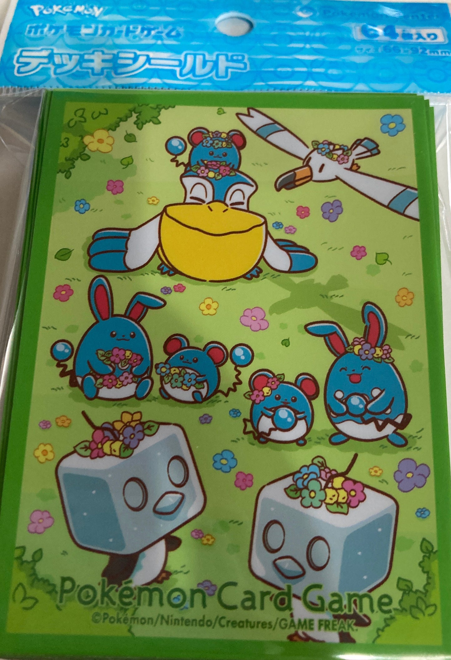 ポケモンカードゲーム デッキシールド 花かんむりとマリルたち