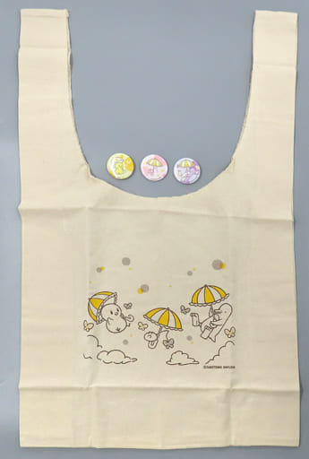 うたの☆プリンスさまっ♪ マスコットキャラクターズ マルシェバッグ&缶バッジ3種セット ふわふわパラソルVer. おんぷくん&ピヨちゃん&ペンギン bag