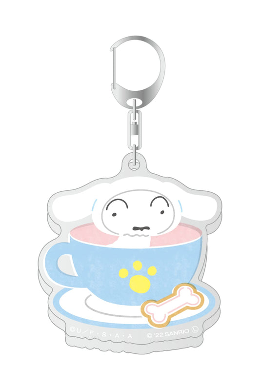 クレヨンしんちゃん シナモロール アクリル キーホルダー シロ