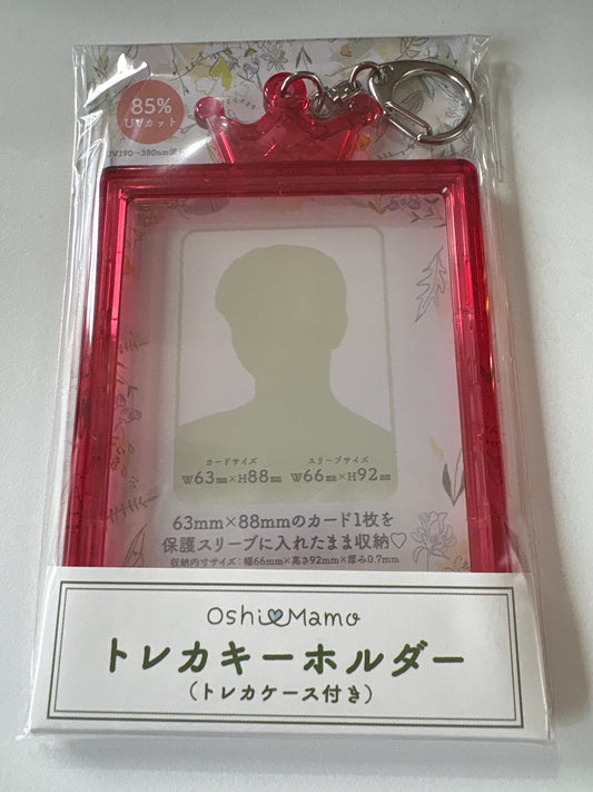 ノンキャラ おしまもトレカキーホルダー クラウンRED