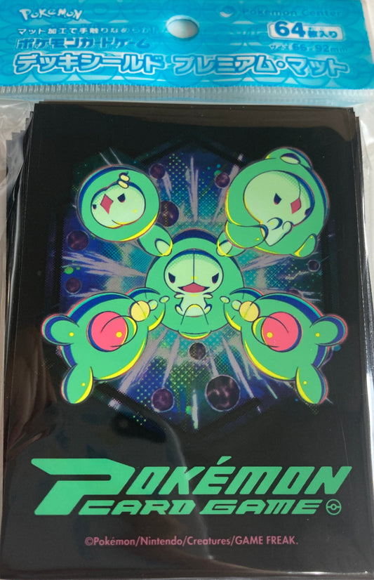 ポケモンカードゲーム デッキシールド プレミアム・マット PSYCHO CYBER ユニラン ダブラン ランクルス | Pokemon Center 2025 Psycho Cyber Set Of 64 Premium Matte Deck Sleeves