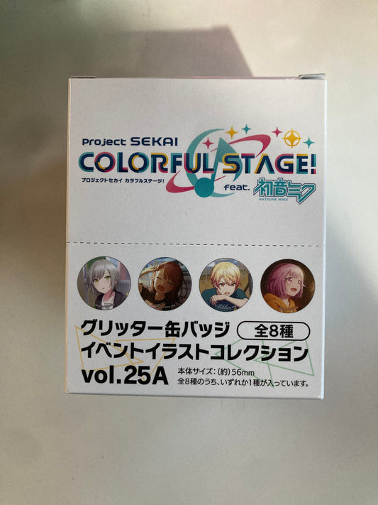 プロジェクトセカイ カラフルステージ！ feat. 初音ミク グリッター缶バッジ イベントイラストコレクション vol.25 A