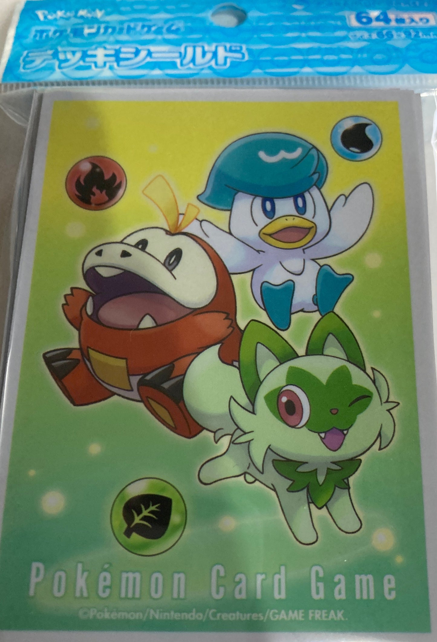 ポケモンカードゲーム デッキシールド ニャオハ＆ホゲータ＆クワッス