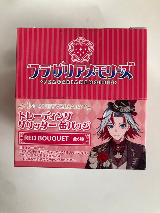 フラガリアメモリーズ1stAnniversary トレーディンググリッター缶バッジ(全6柄)/RED BOUQUET(池袋)