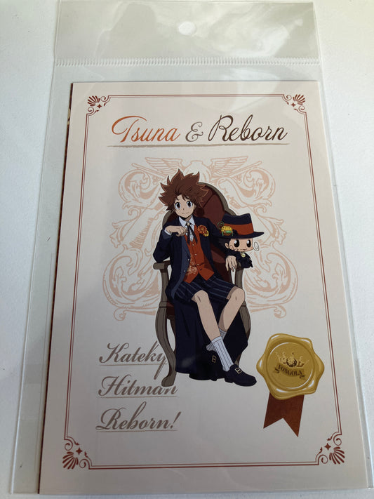 【AniqueShop 限定】『家庭教師ヒットマンREBORN!』描き下ろしイラスト【パブリックスクール】ポストカード2枚セット - リボーン＆沢田綱吉(池袋)