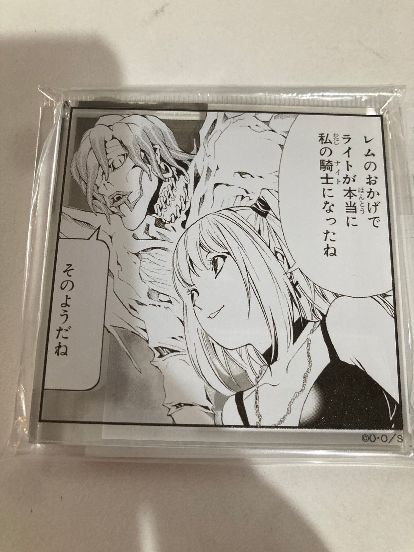 「DEATH NOTE EXHIBITION」弥 海砂＆レム コマプレートスタンド(池袋)