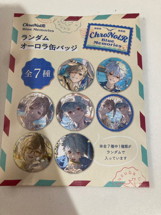 にじさんじ ChroNoiR Blue Memories ランダムオーロラ缶バッジ  (池袋)