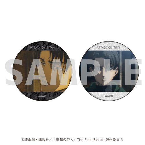 缶バッジ2個セット「進撃の巨人」09/リヴァイ 場面写第二弾ver. tcb