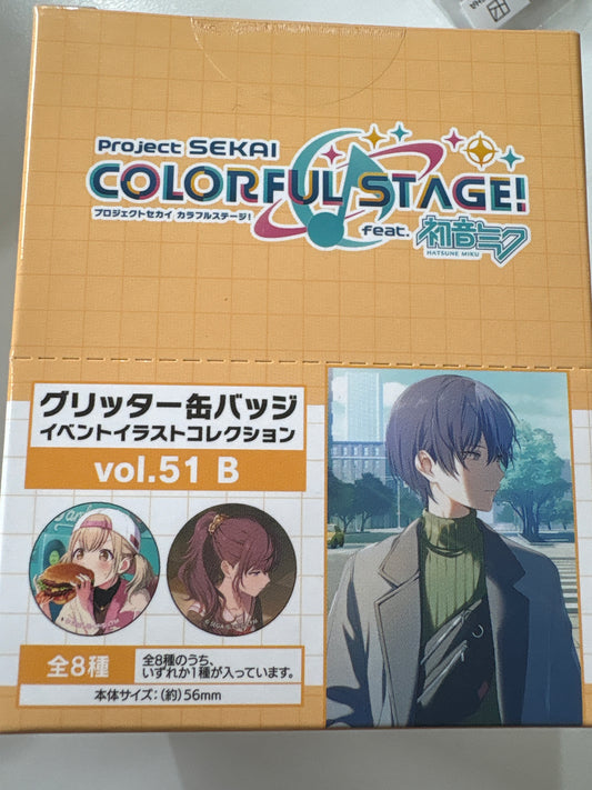 プロジェクトセカイ カラフルステージ！ feat. 初音ミク グリッター缶バッジ イベントイラストコレクション vol.51 B (IKE)