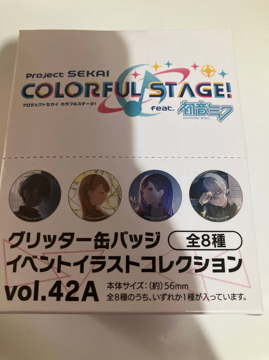 プロジェクトセカイ カラフルステージ！ feat. 初音ミク グリッター缶バッジ イベントイラストコレクション vol.42 A (池袋)