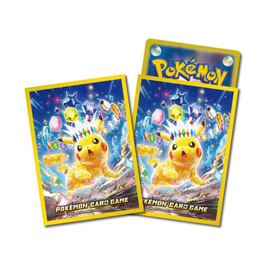 ポケモンカードゲーム デッキシールド プレミアム・グロス テラスタイプ：ステラ ピカチュウ（64枚入り)