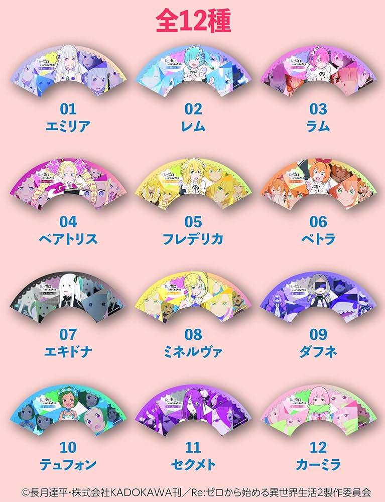 【グッズ-扇子】Re：ゼロから始める異世界生活 ミニ扇子コレクション