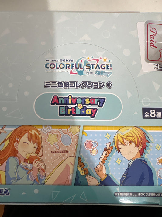 プロジェクトセカイ カラフルステージ！ feat. 初音ミク Anniversary/Birthdayイラスト2023-2024 ミニ色紙コレクション C MORE MORE JUMP！＆ワンダーランズ×ショウタイム（全8種）(池袋)