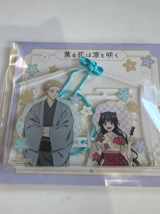 『薫る花は凛と咲く』 アクリル絵馬風チャーム (池袋)