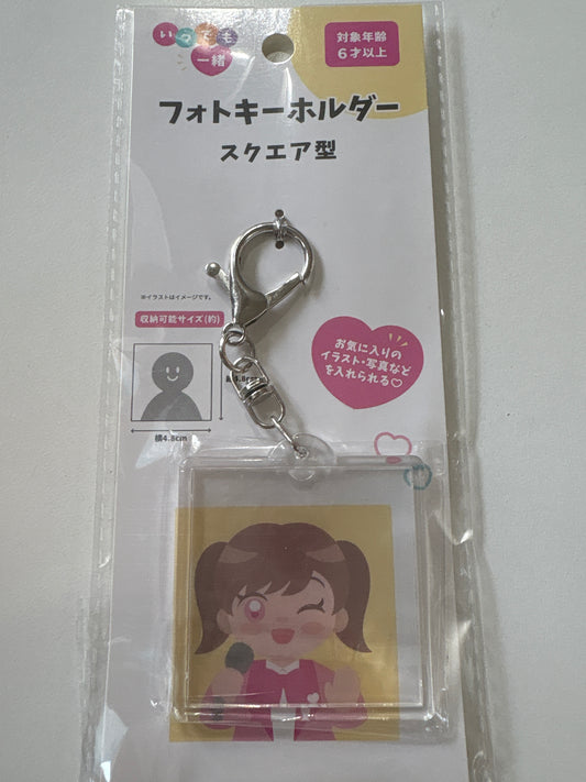 フォトキーホルダー スクエア 4.8cmx4.8cm (IKE)