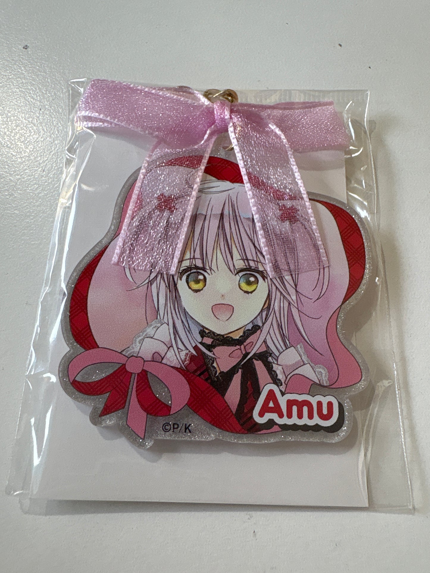 【限定】『しゅごキャラ！』×浅草花やしき リボン付きアクリルキーホルダー 日奈森 あむ (池袋)
