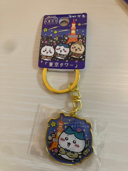 東京限定　東京タワー ダイカットキーホルダー　ハチワレ