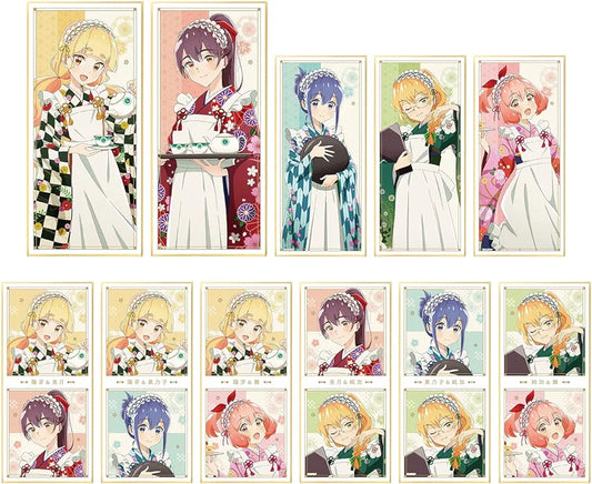 私の百合はお仕事です! 描き下ろしイラスト 大正風メイドver. トレーディングスタンド付き色紙