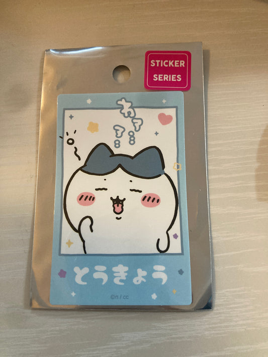 ちいかわ 東京みやげ スマホに貼れるサイズのTOKYOステッカー（あくび）