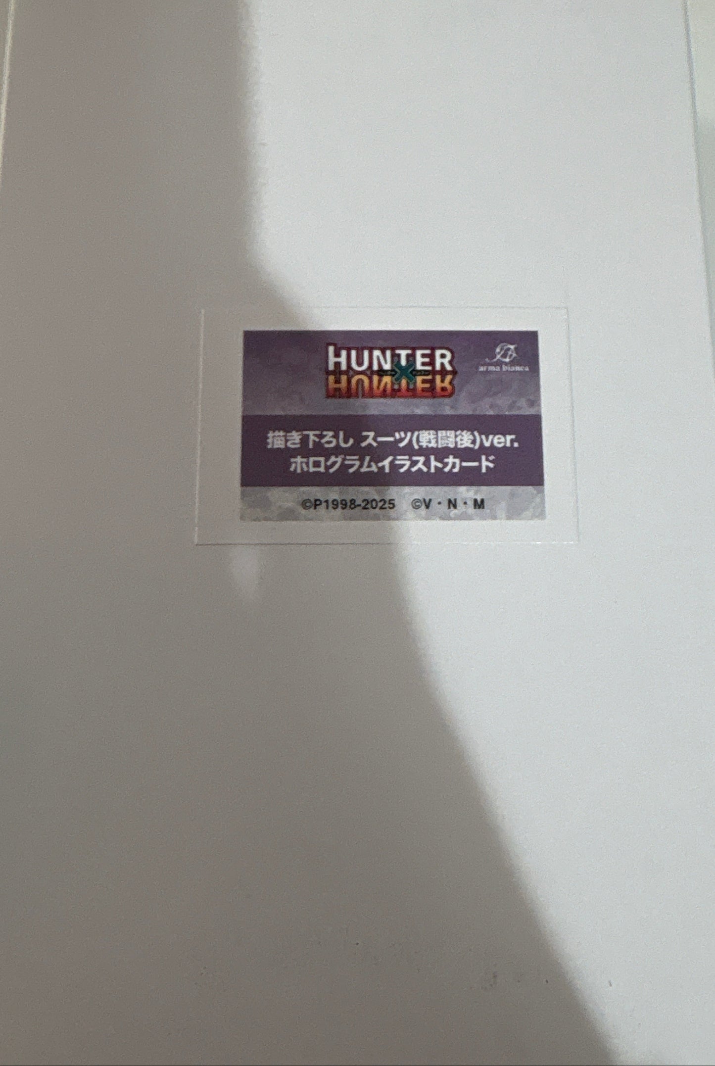 HUNTER×HUNTER 描き下ろし スーツ(戦闘後)ver. トレーディングホログラムイラストカード