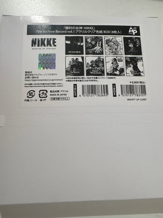 勝利の女神:NIKKE The Archive Record vol.1 アクリルクリア色紙(池袋)