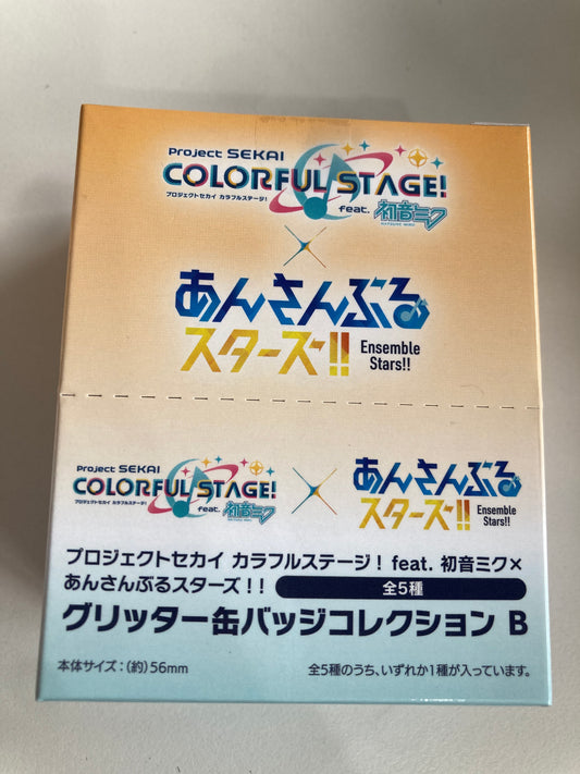 プロジェクトセカイ カラフルステージ！ feat. 初音ミク × あんさんぶるスターズ！！ グリッター缶バッジコレクション B (池袋)