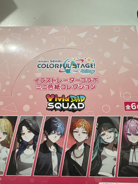 プロジェクトセカイ カラフルステージ！ feat. 初音ミク イラストレーターコラボ ミニ色紙コレクション Vivid BAD SQUAD（全6種） (IKE)