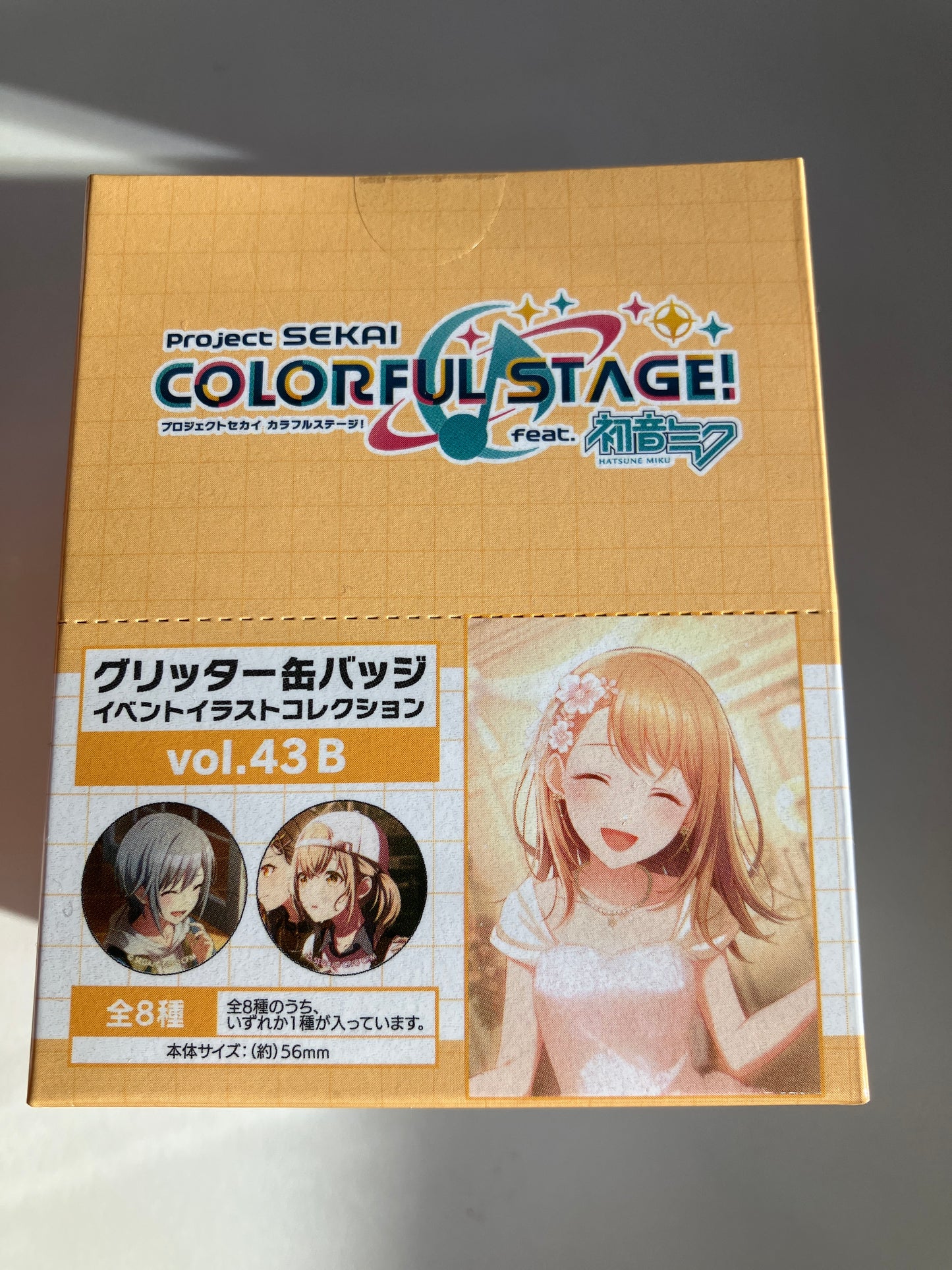 プロジェクトセカイ カラフルステージ！ feat. 初音ミク グリッター缶バッジ イベントイラストコレクション vol.43 B (池袋)