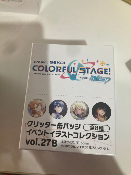 プロジェクトセカイ カラフルステージ！ feat. 初音ミク グリッター缶バッジ イベントイラストコレクション vol.27 B