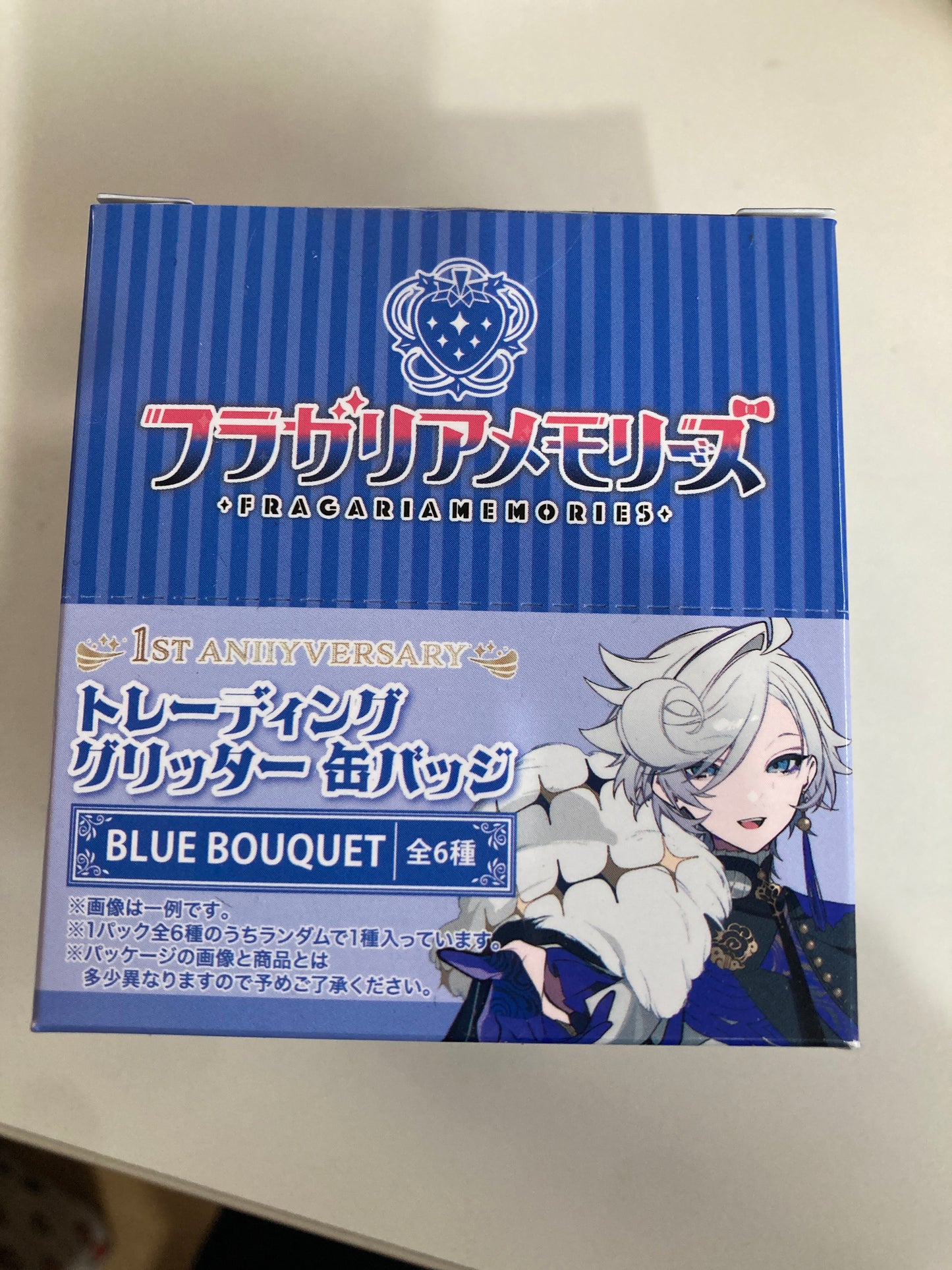 フラガリアメモリーズ1stAnniversary トレーディンググリッター缶バッジ(全6柄)/BLUE BOUQUET (池袋)