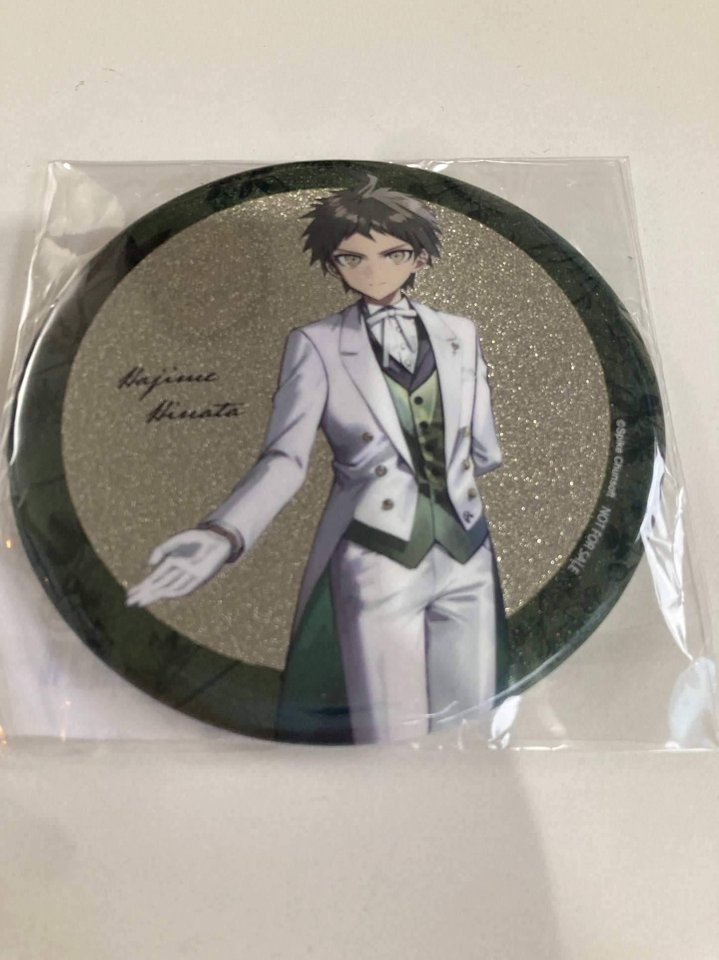 BOX特典:「100mm缶バッジ(日向創)」ダンガンロンパシリーズ 緜さんイラスト メイド&執事ver. グリッター缶バッジ(池袋)