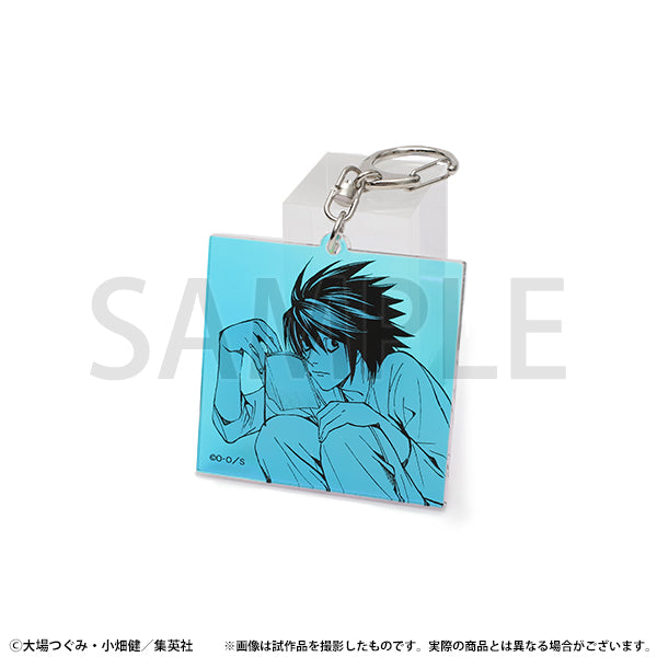 DEATH NOTE original painting exhibitionオーロラアクリルキーホルダー／L acrylic keychain