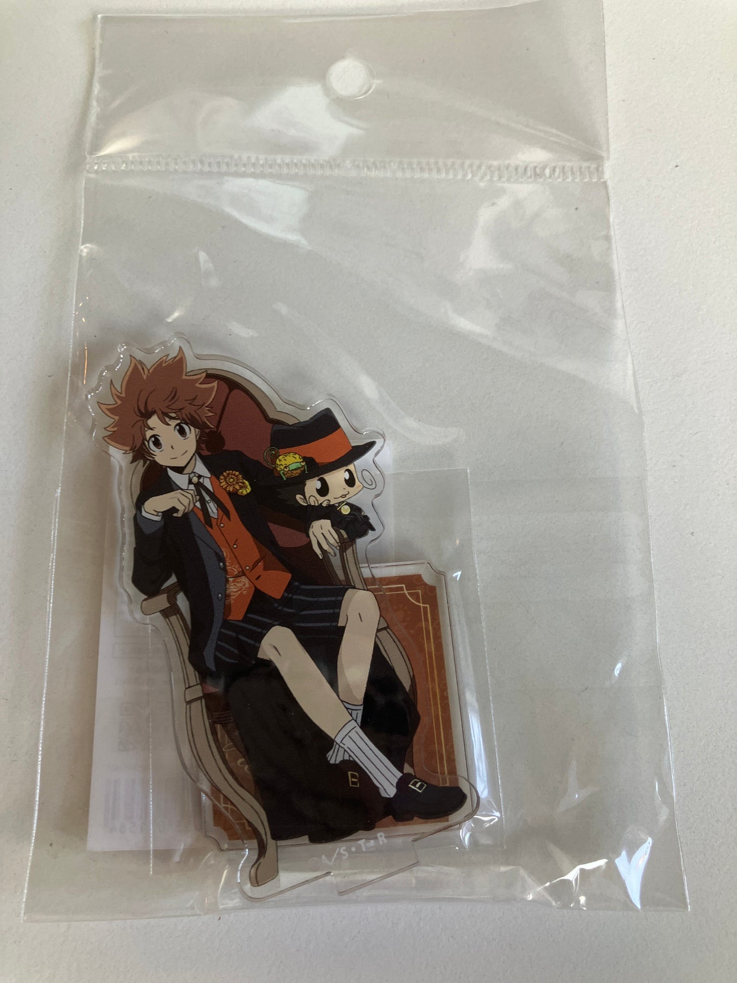 【AniqueShop 限定】『家庭教師ヒットマンREBORN!』描き下ろしイラスト【パブリックスクール】アクリルスタンド - リボーン＆沢田綱吉 (池袋)