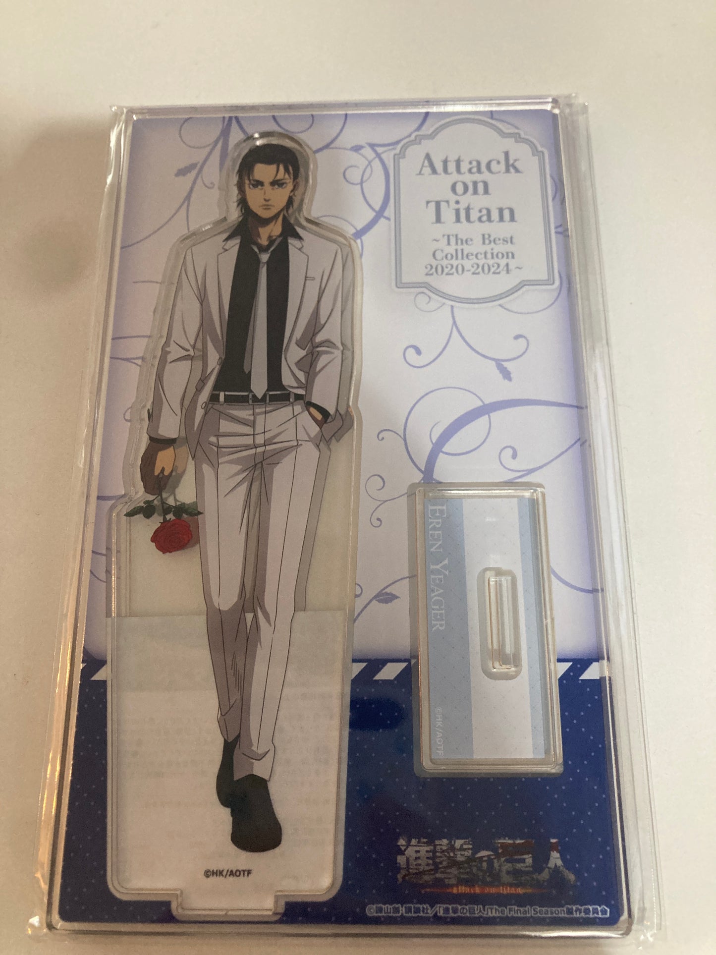 進撃の巨人ｘカラオケの鉄人（White formal）アクリルスタンド　エレン(Agf)(池袋)